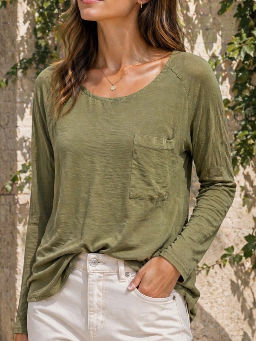 Anthropologie Dolan Tee Shirt Pocket Tee